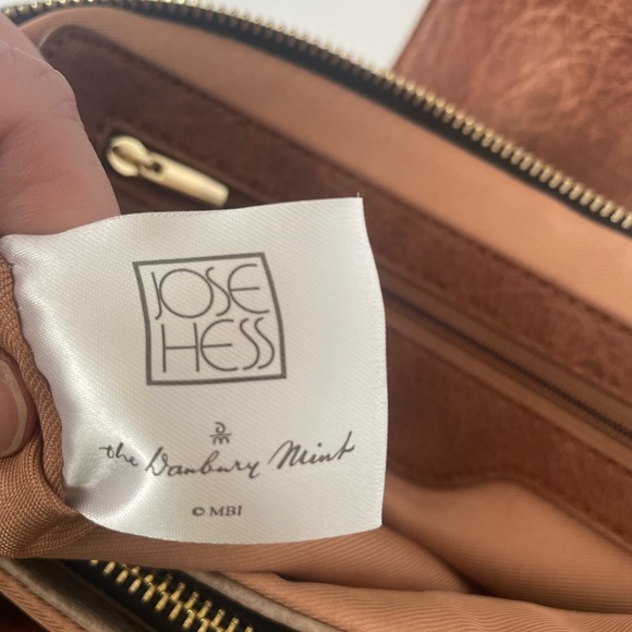 Jose Hess Danbury Mint Foldover Crossbody Bag Adjustable Removable Straps - Picture 6 of 11